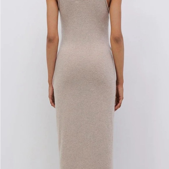 NWT JONATHAN SIMKHAI Flynn Recycled Cashmere Wrap Dress -Ivory - Picture 4 of 15